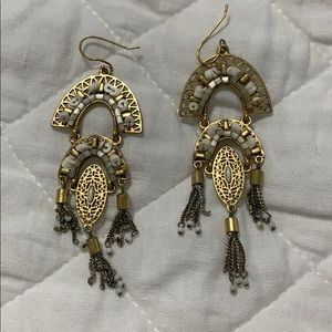 Stella and dot tassel earrings